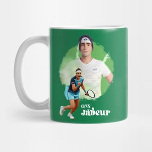 Ons Jabeur cartoon anime Mug